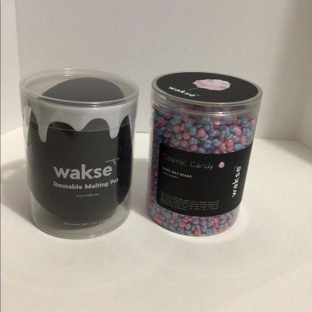 body hair remover waxing beads and melting pot *COTTON CANDY*
